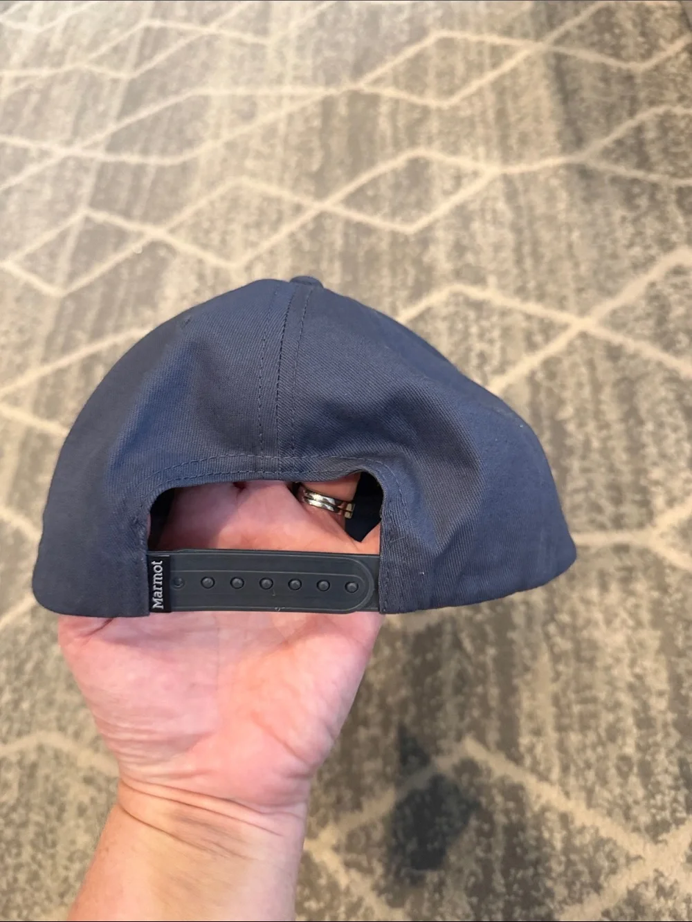 Men’s Marmot trucker hat. Never worn